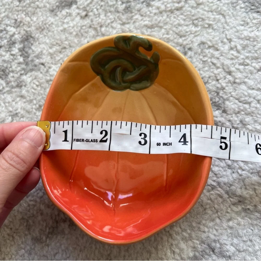 𝅺Williams Sonoma Pumpkin Dip Dish Jardin Potager Collection Decorative